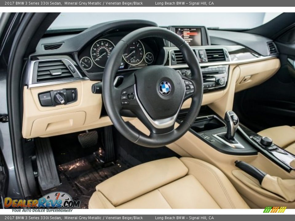 2017 BMW 3 Series 330i Sedan Mineral Grey Metallic / Venetian Beige/Black Photo #15