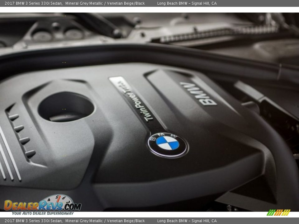 2017 BMW 3 Series 330i Sedan Mineral Grey Metallic / Venetian Beige/Black Photo #24