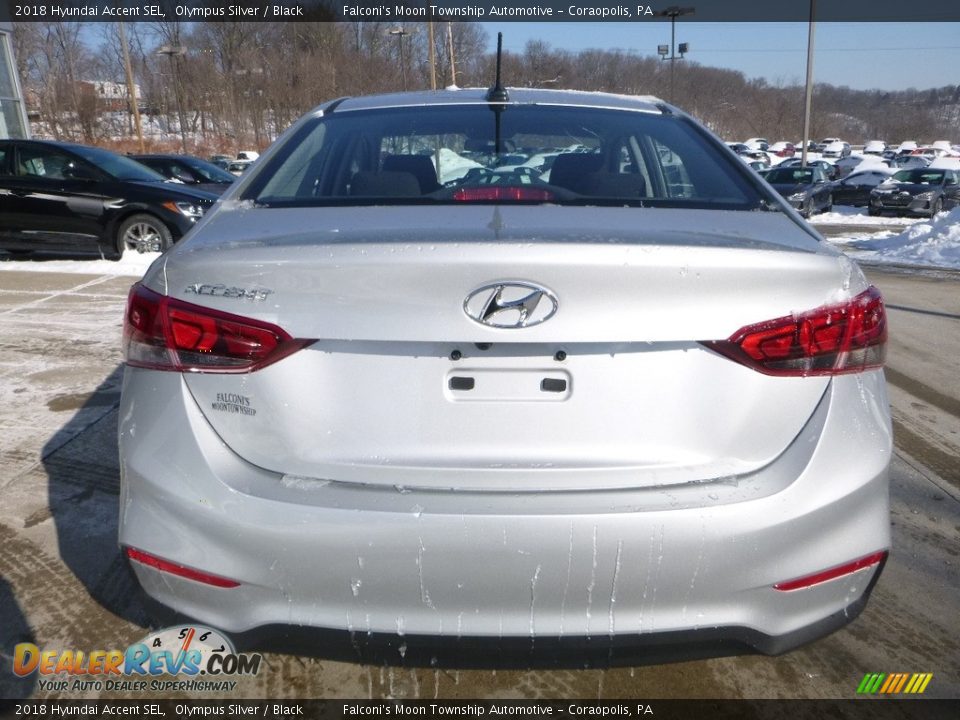 2018 Hyundai Accent SEL Olympus Silver / Black Photo #7