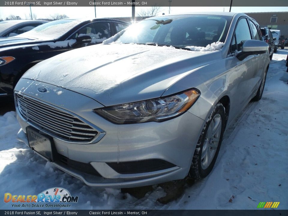 2018 Ford Fusion SE Ingot Silver / Ebony Photo #1