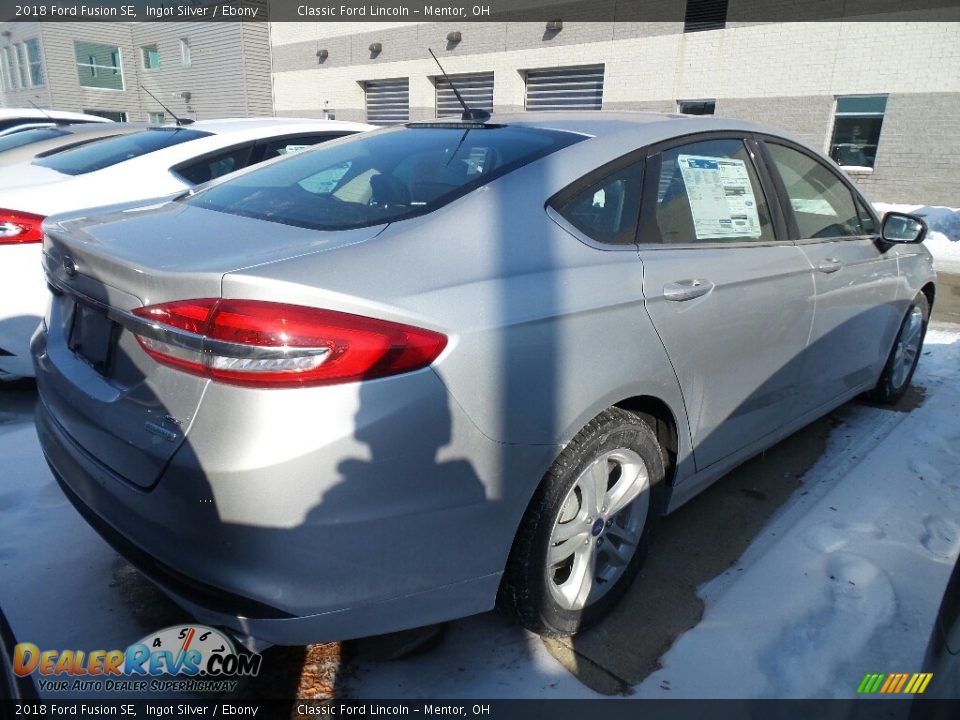 2018 Ford Fusion SE Ingot Silver / Ebony Photo #3