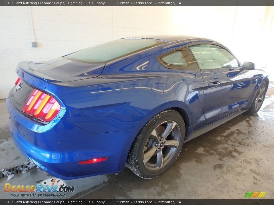2017 Ford Mustang Ecoboost Coupe Lightning Blue / Ebony Photo #2
