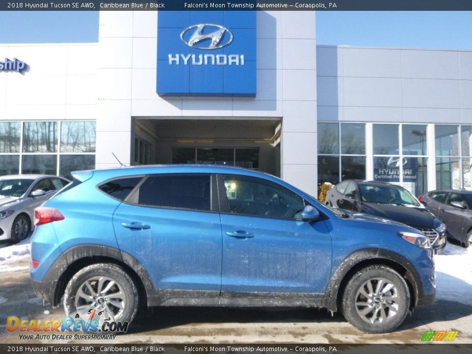 2018 Hyundai Tucson SE AWD Caribbean Blue / Black Photo #1