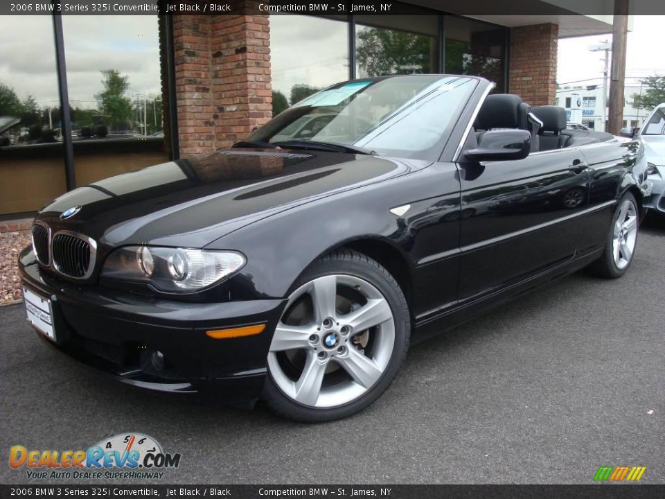 2006 BMW 3 Series 325i Convertible Jet Black / Black Photo #1