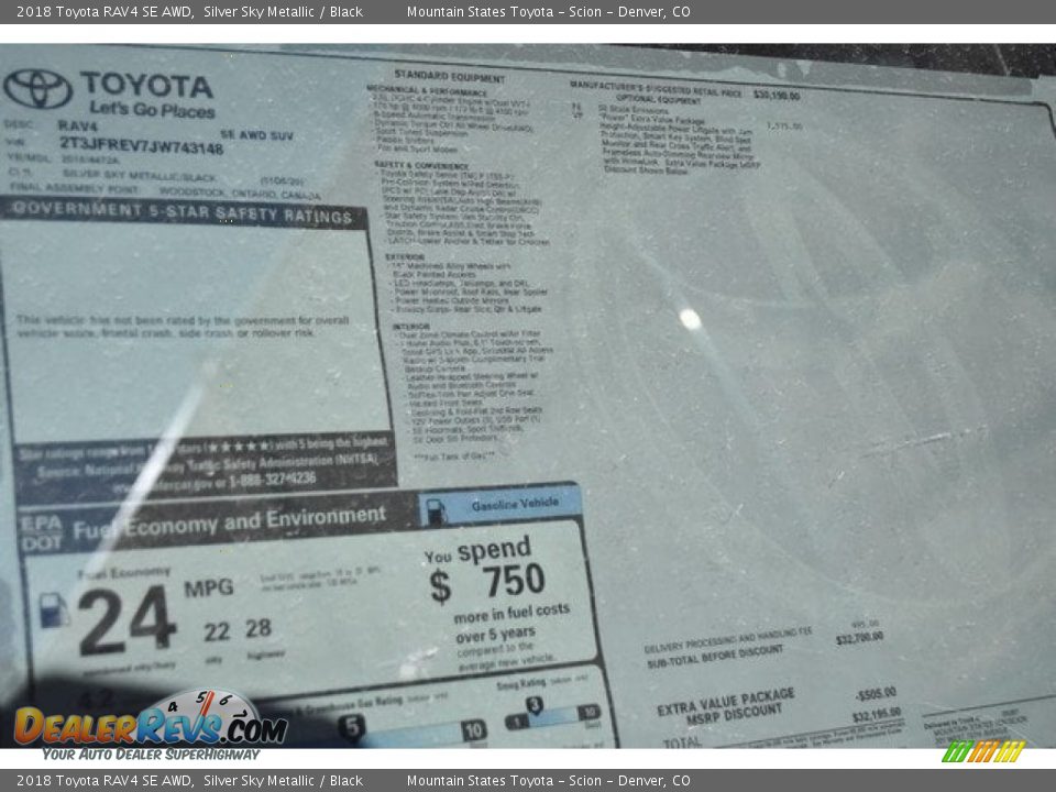 2018 Toyota RAV4 SE AWD Silver Sky Metallic / Black Photo #10