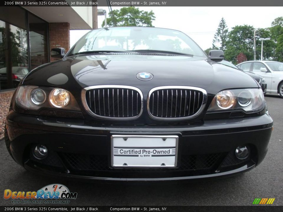 2006 BMW 3 Series 325i Convertible Jet Black / Black Photo #2