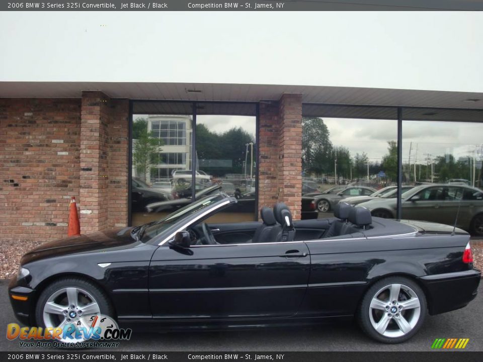 2006 BMW 3 Series 325i Convertible Jet Black / Black Photo #3