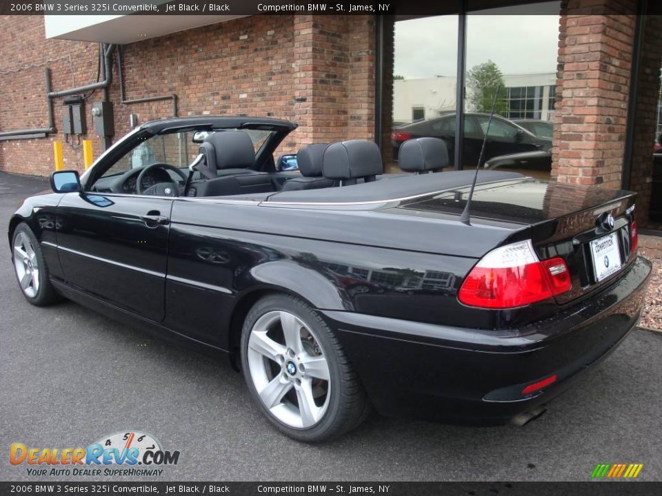 2006 BMW 3 Series 325i Convertible Jet Black / Black Photo #4