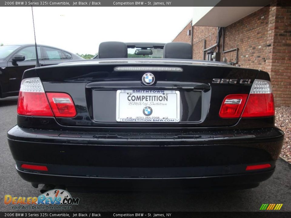 2006 BMW 3 Series 325i Convertible Jet Black / Black Photo #5
