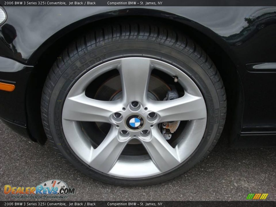 2006 BMW 3 Series 325i Convertible Jet Black / Black Photo #7