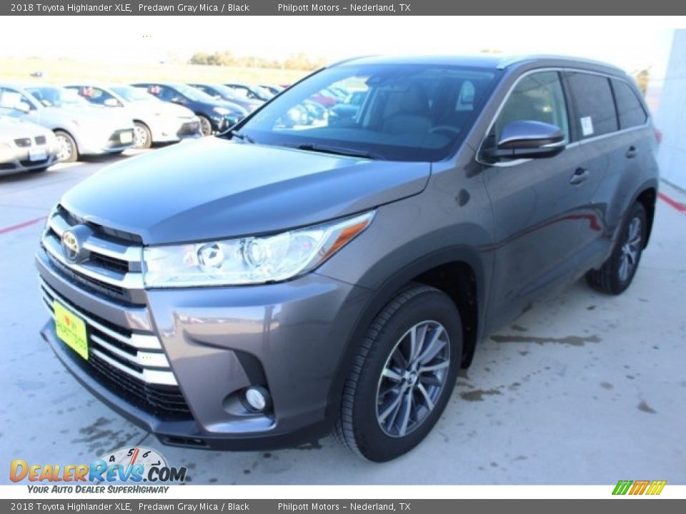 2018 Toyota Highlander XLE Predawn Gray Mica / Black Photo #3
