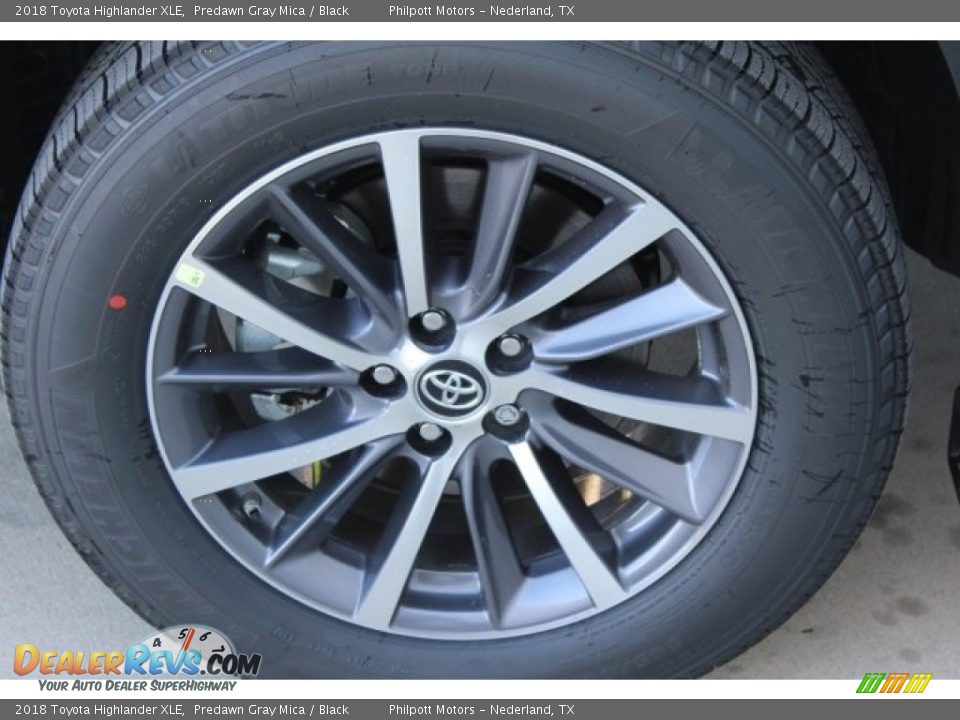 2018 Toyota Highlander XLE Predawn Gray Mica / Black Photo #4