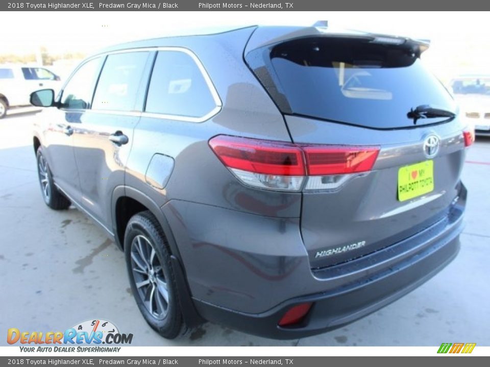 2018 Toyota Highlander XLE Predawn Gray Mica / Black Photo #6