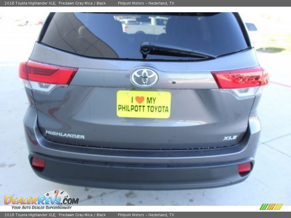 2018 Toyota Highlander XLE Predawn Gray Mica / Black Photo #7