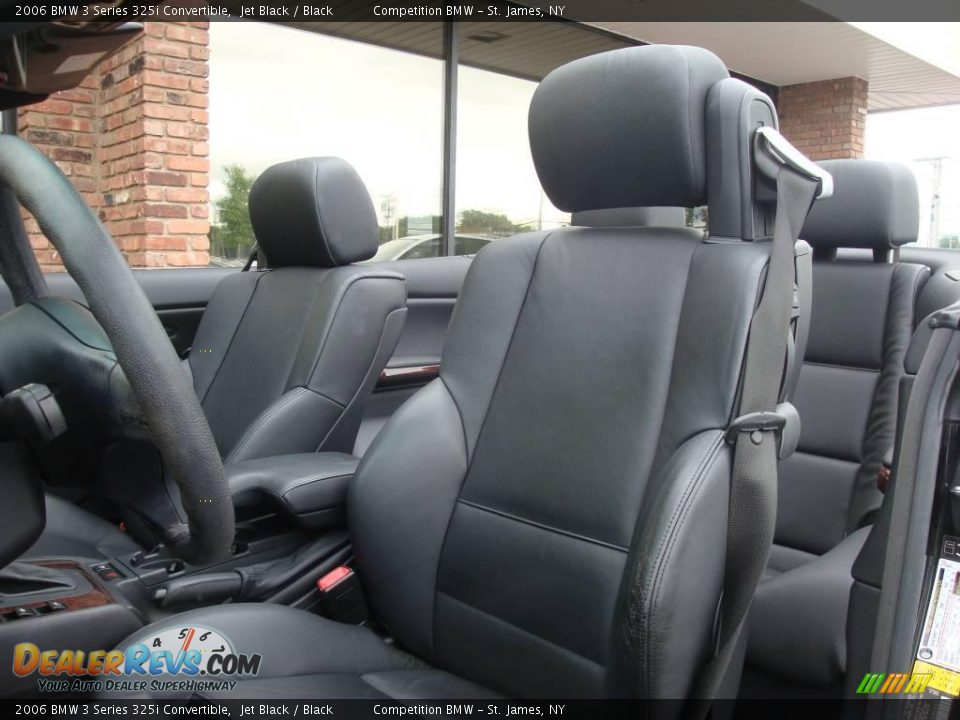 2006 BMW 3 Series 325i Convertible Jet Black / Black Photo #9