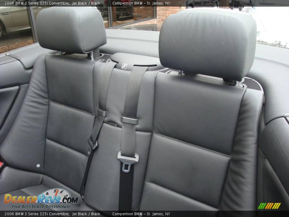 2006 BMW 3 Series 325i Convertible Jet Black / Black Photo #12