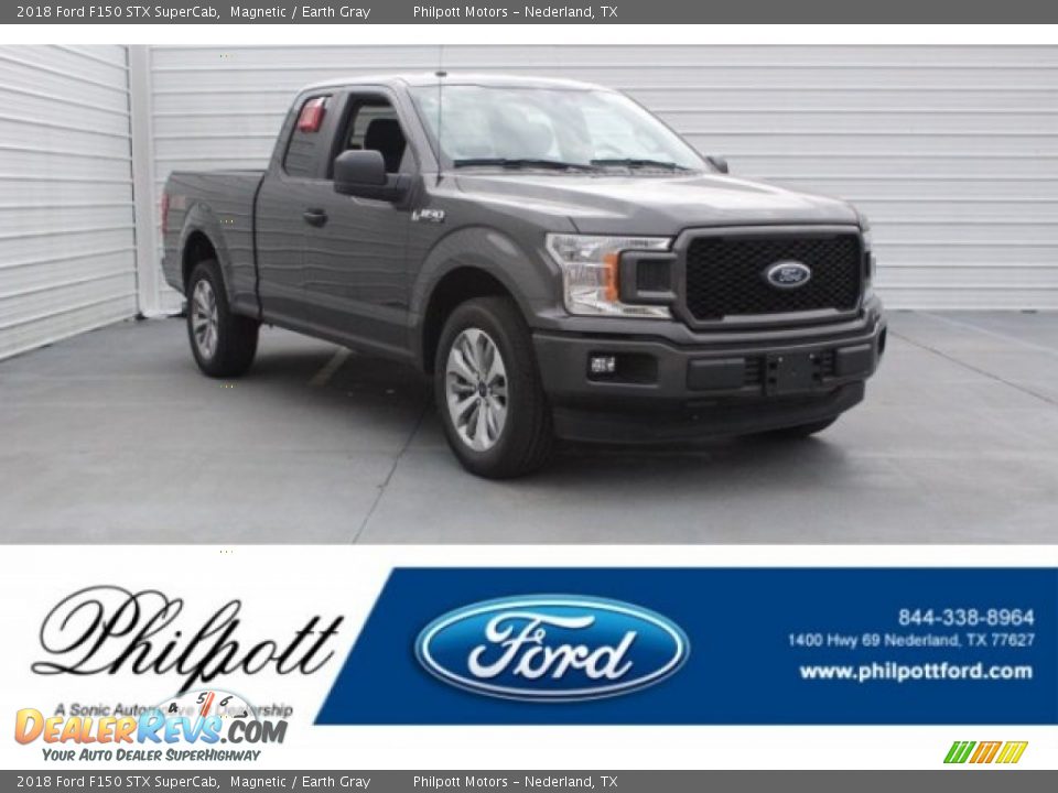 2018 Ford F150 STX SuperCab Magnetic / Earth Gray Photo #1