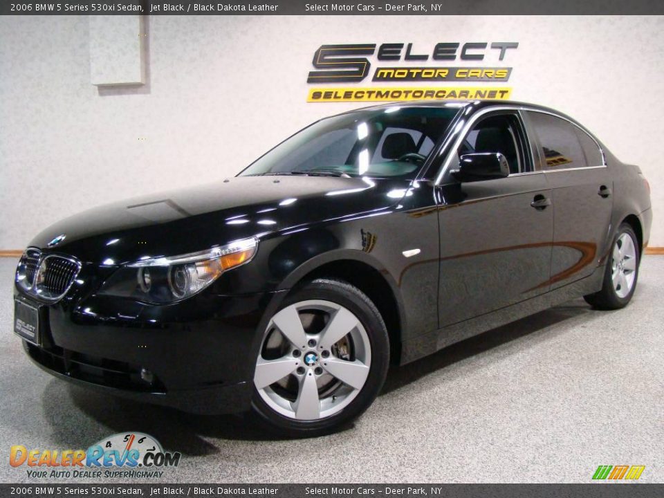 2006 BMW 5 Series 530xi Sedan Jet Black / Black Dakota Leather Photo #1