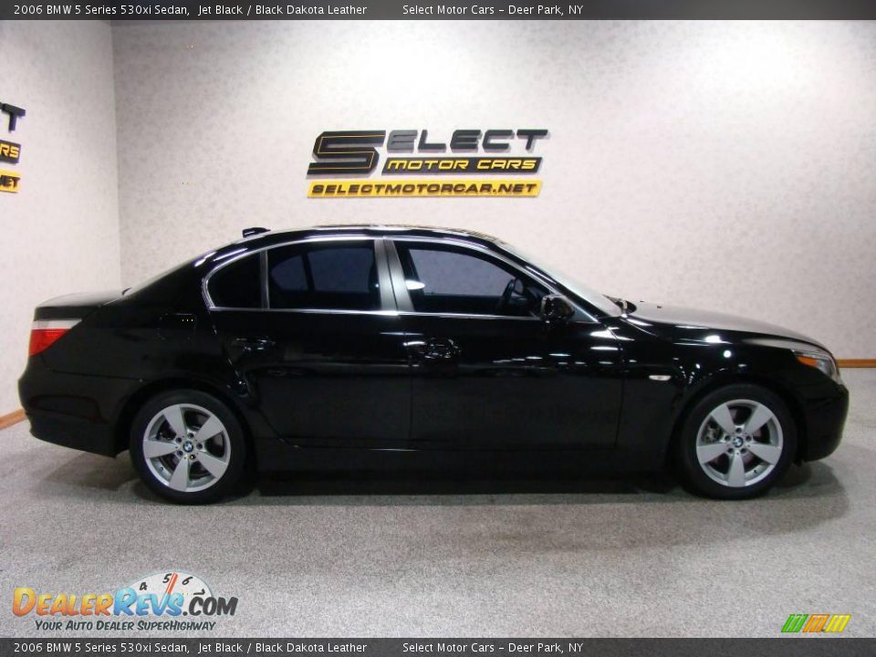 2006 BMW 5 Series 530xi Sedan Jet Black / Black Dakota Leather Photo #4