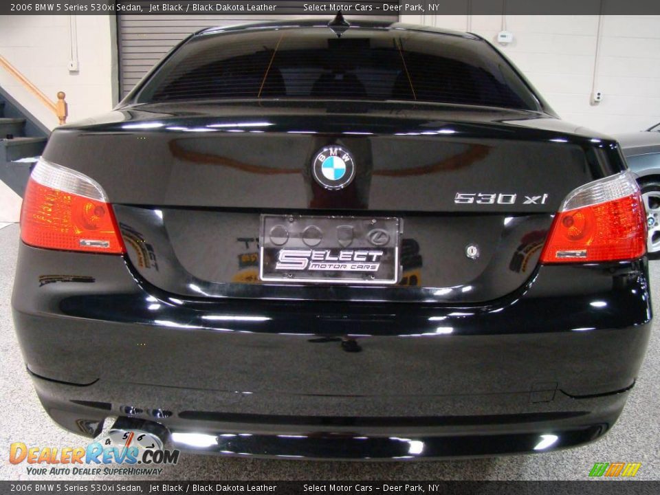 2006 BMW 5 Series 530xi Sedan Jet Black / Black Dakota Leather Photo #5
