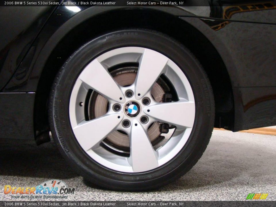 2006 BMW 5 Series 530xi Sedan Jet Black / Black Dakota Leather Photo #6