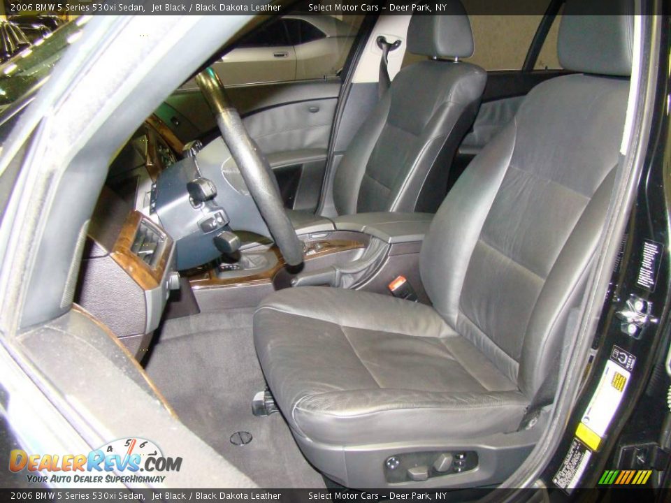 2006 BMW 5 Series 530xi Sedan Jet Black / Black Dakota Leather Photo #7