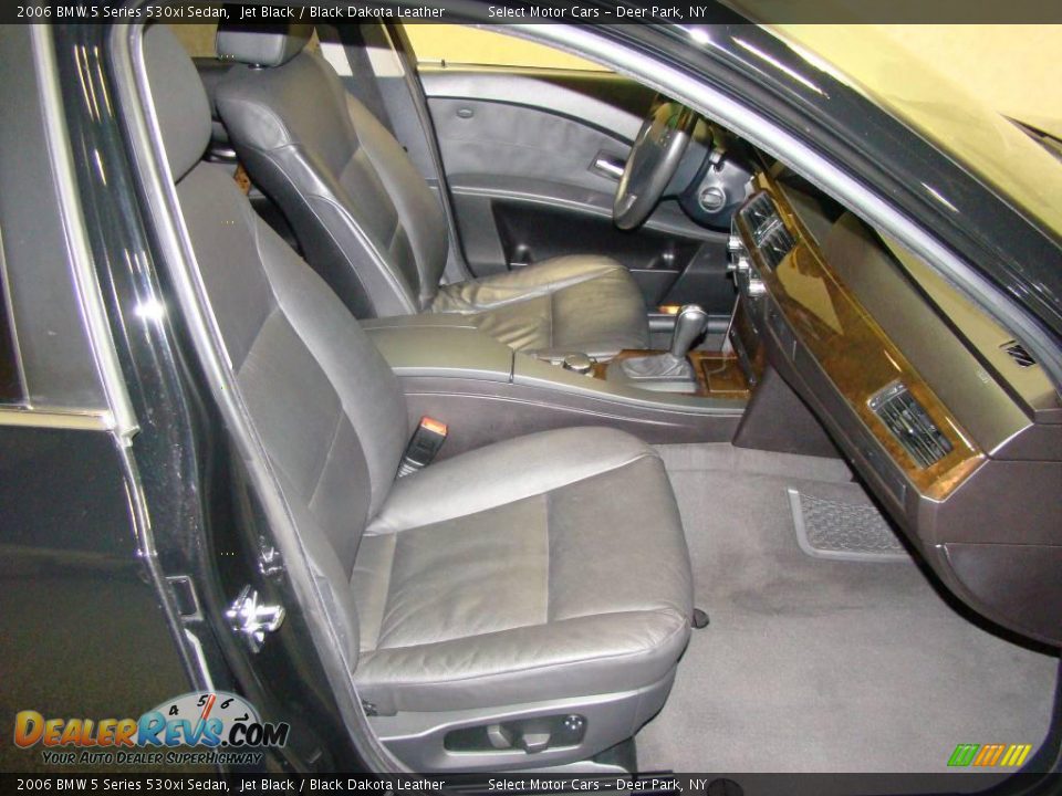 2006 BMW 5 Series 530xi Sedan Jet Black / Black Dakota Leather Photo #12