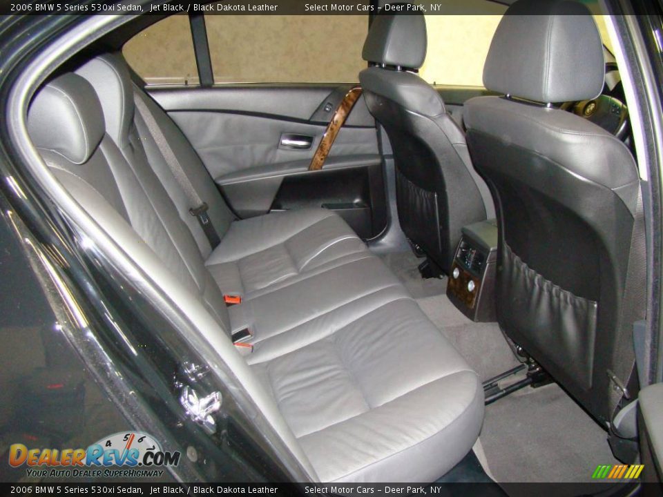 2006 BMW 5 Series 530xi Sedan Jet Black / Black Dakota Leather Photo #13