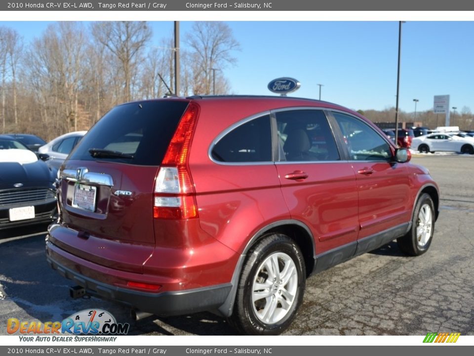 2010 Honda CR-V EX-L AWD Tango Red Pearl / Gray Photo #3