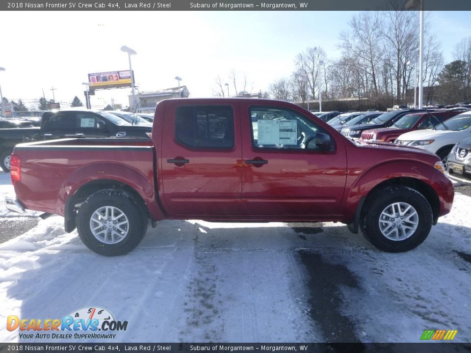 2018 Nissan Frontier SV Crew Cab 4x4 Lava Red / Steel Photo #3