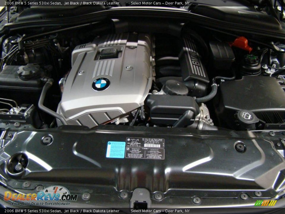 2006 BMW 5 Series 530xi Sedan Jet Black / Black Dakota Leather Photo #14