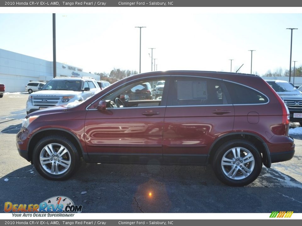 2010 Honda CR-V EX-L AWD Tango Red Pearl / Gray Photo #5