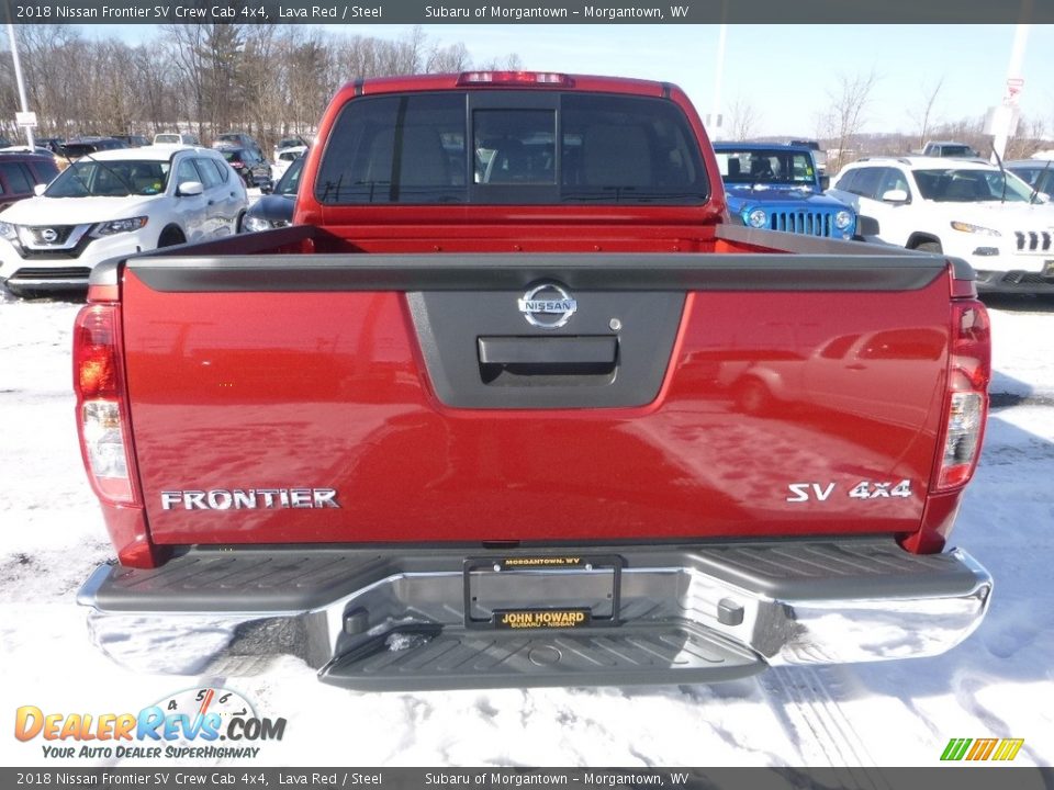 2018 Nissan Frontier SV Crew Cab 4x4 Lava Red / Steel Photo #5