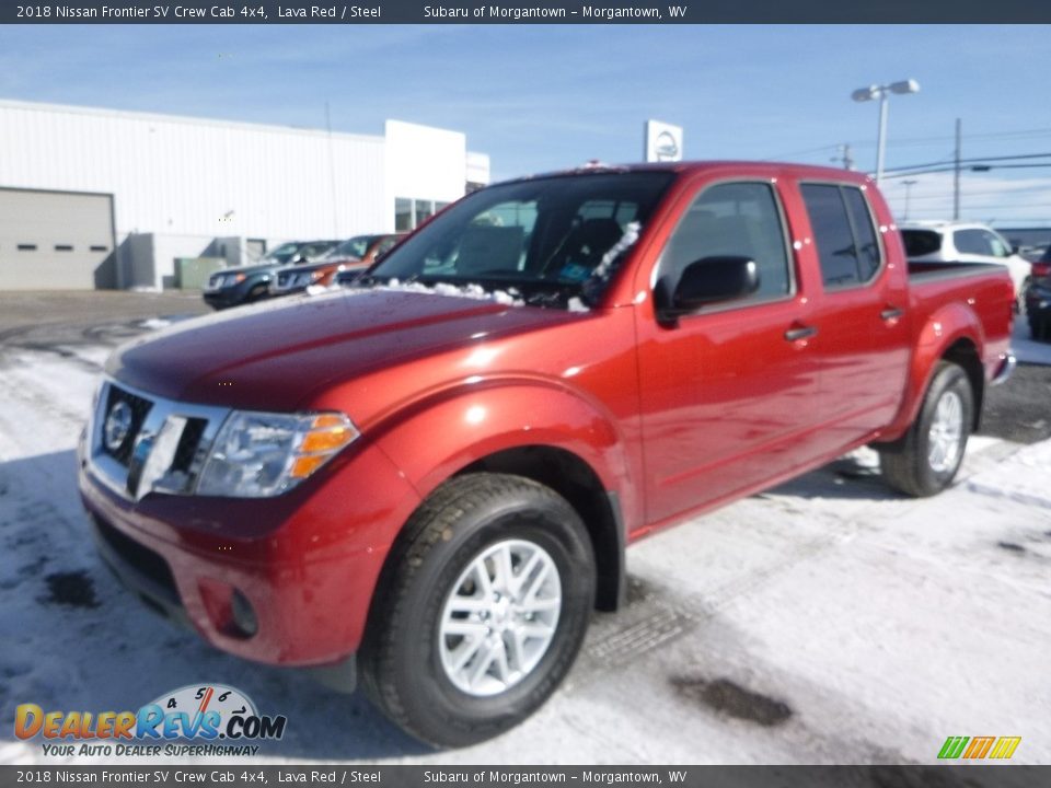 2018 Nissan Frontier SV Crew Cab 4x4 Lava Red / Steel Photo #8