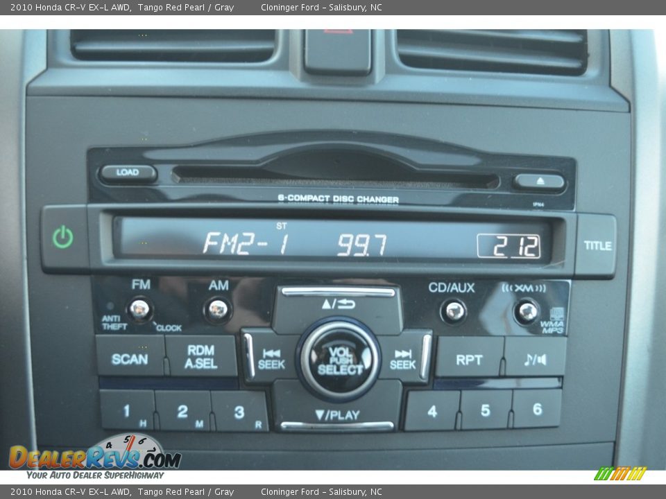 2010 Honda CR-V EX-L AWD Tango Red Pearl / Gray Photo #18