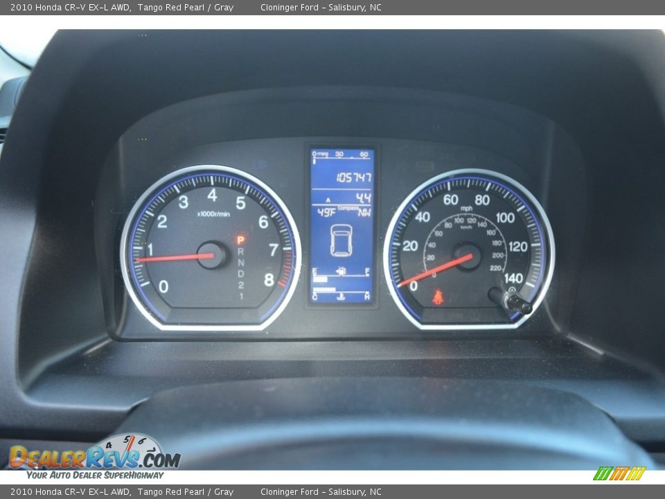 2010 Honda CR-V EX-L AWD Tango Red Pearl / Gray Photo #22