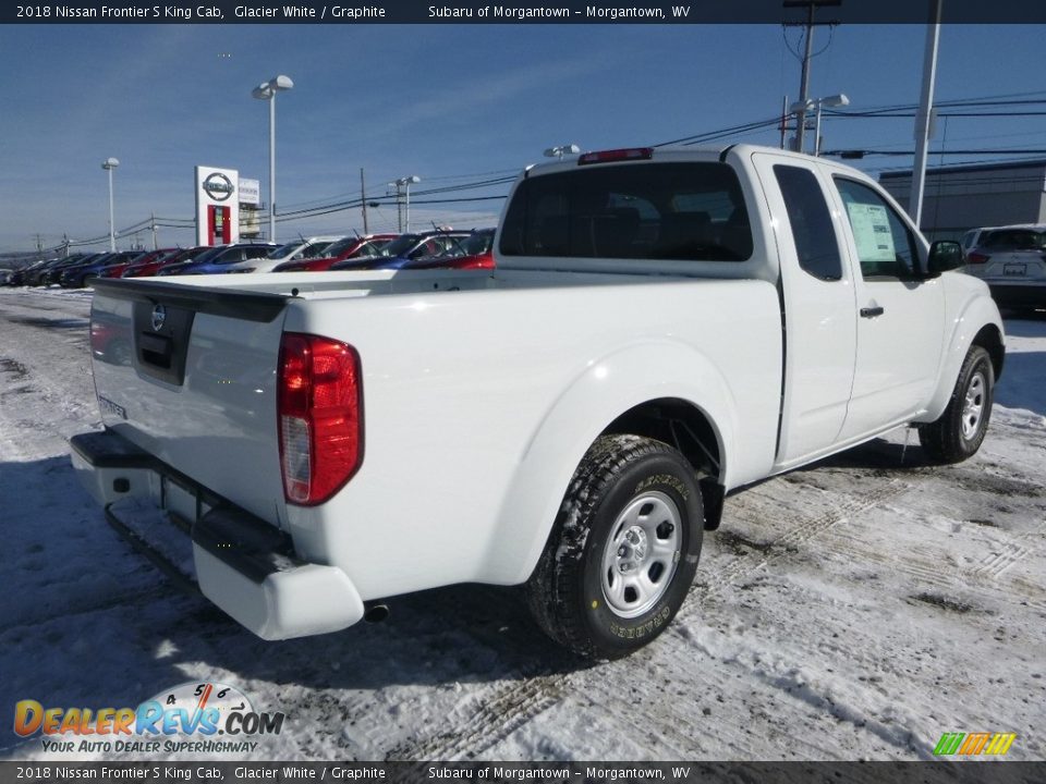 2018 Nissan Frontier S King Cab Glacier White / Graphite Photo #4