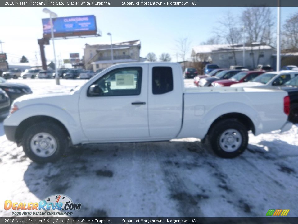 2018 Nissan Frontier S King Cab Glacier White / Graphite Photo #7