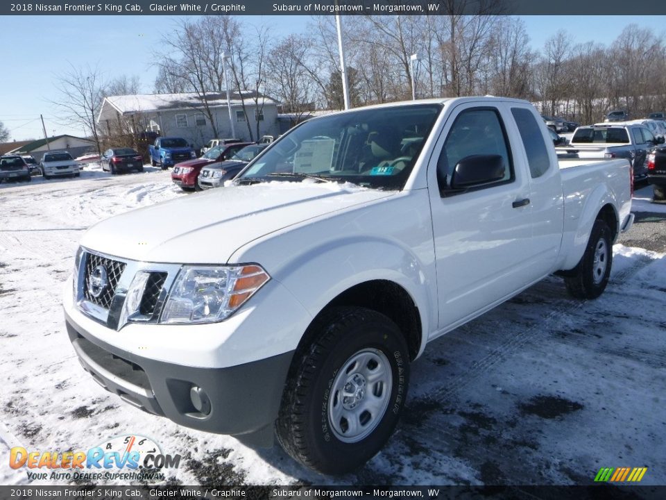 2018 Nissan Frontier S King Cab Glacier White / Graphite Photo #8