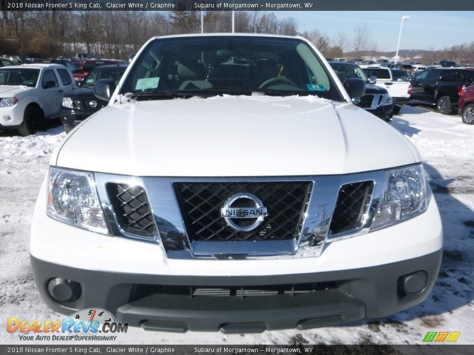 2018 Nissan Frontier S King Cab Glacier White / Graphite Photo #9