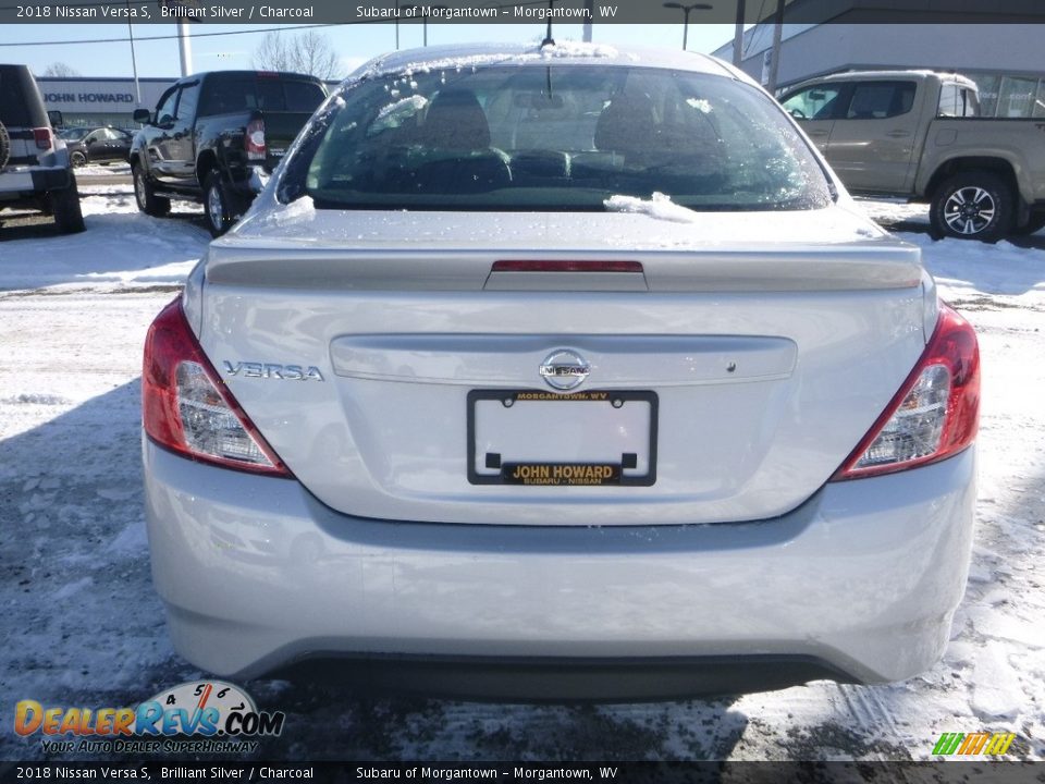 2018 Nissan Versa S Brilliant Silver / Charcoal Photo #5