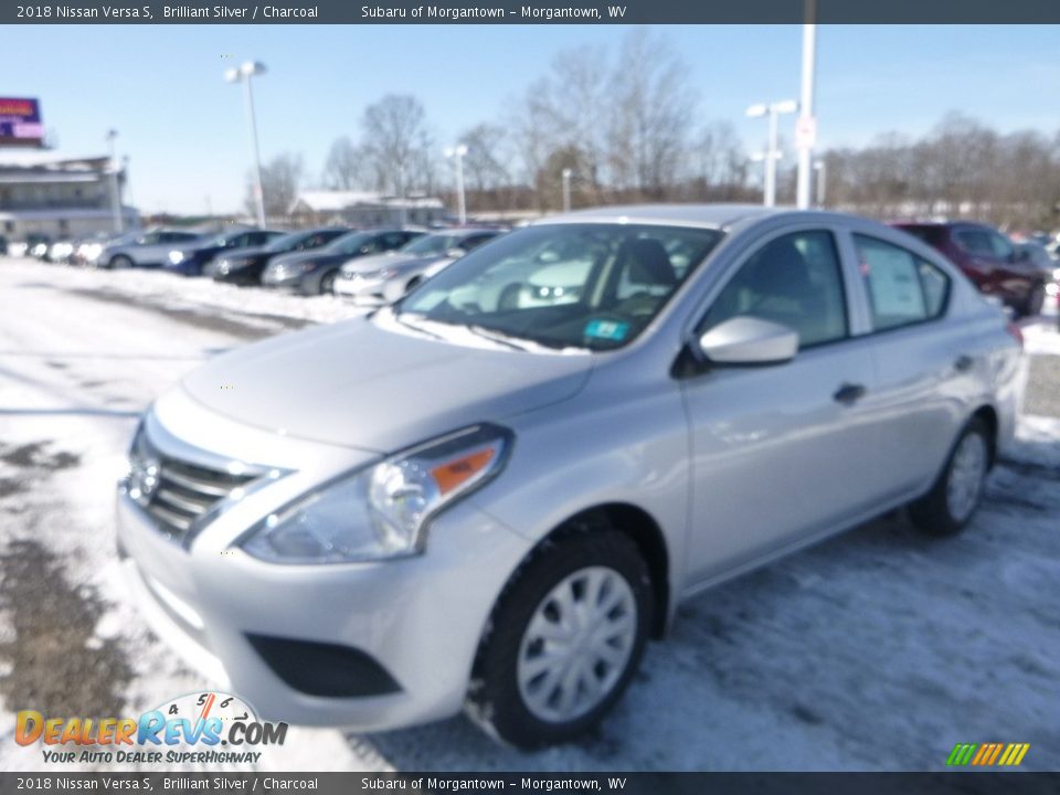 2018 Nissan Versa S Brilliant Silver / Charcoal Photo #8