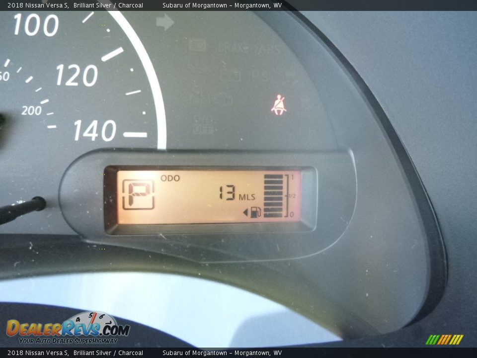 2018 Nissan Versa S Brilliant Silver / Charcoal Photo #18