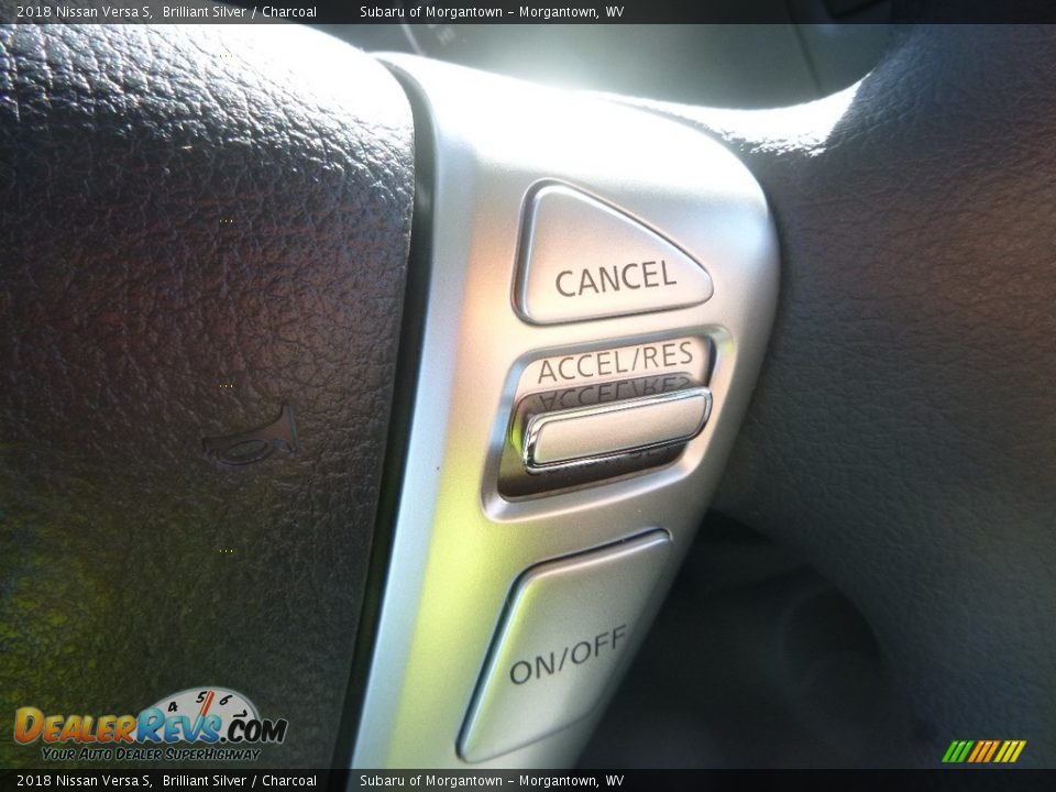 2018 Nissan Versa S Brilliant Silver / Charcoal Photo #19