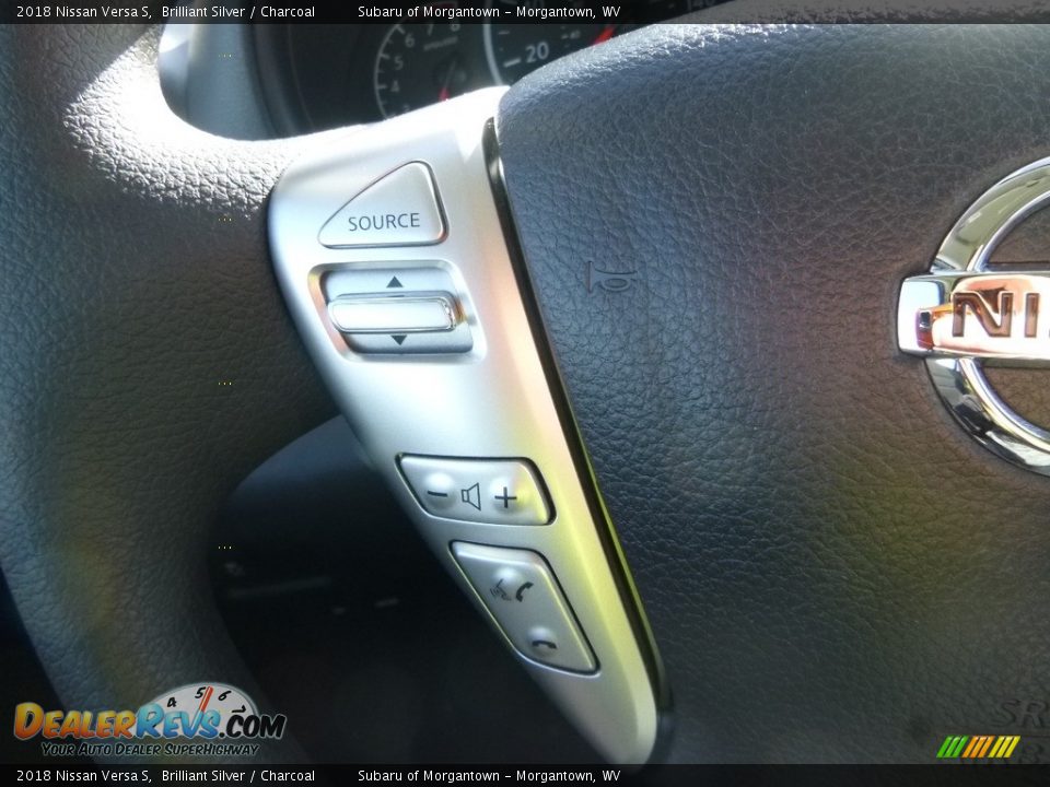 2018 Nissan Versa S Brilliant Silver / Charcoal Photo #20