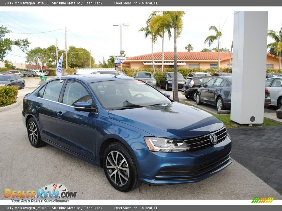 2017 Volkswagen Jetta SE Silk Blue Metallic / Titan Black Photo #1