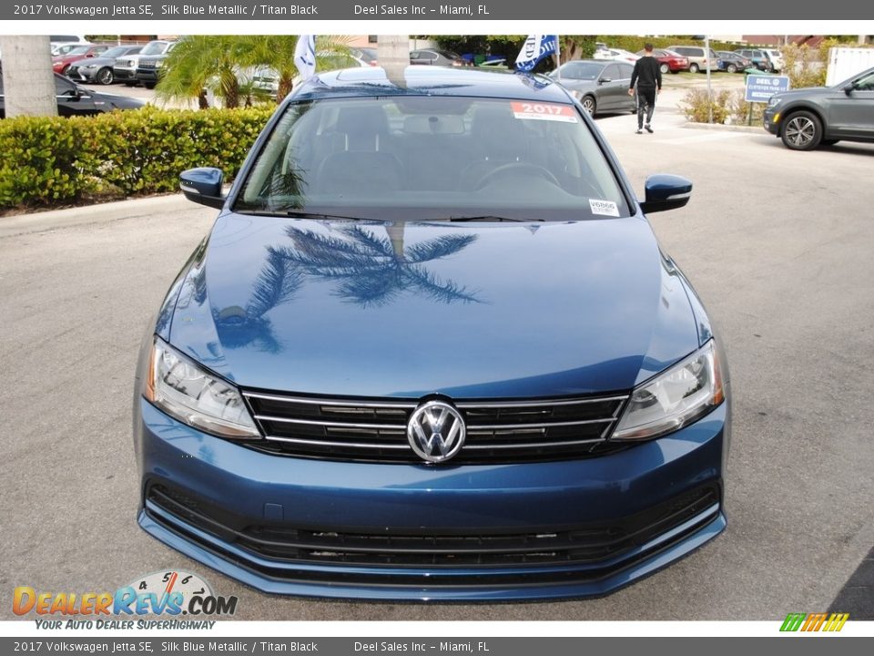 2017 Volkswagen Jetta SE Silk Blue Metallic / Titan Black Photo #3