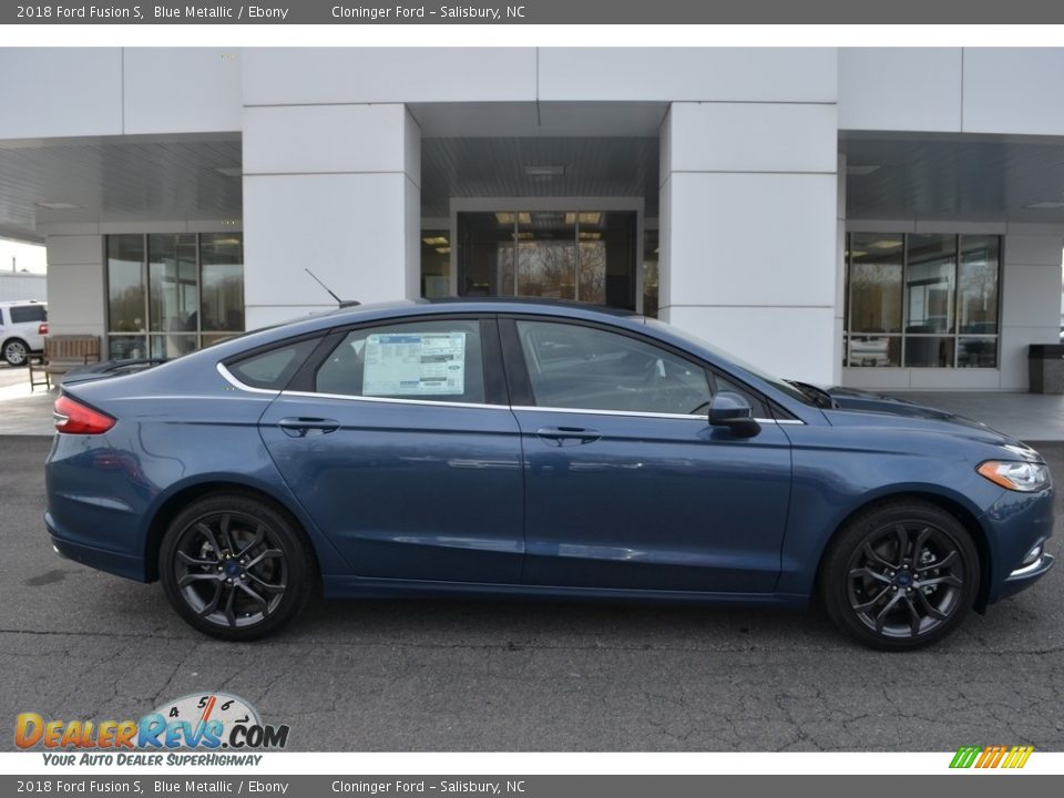 Blue Metallic 2018 Ford Fusion S Photo #2