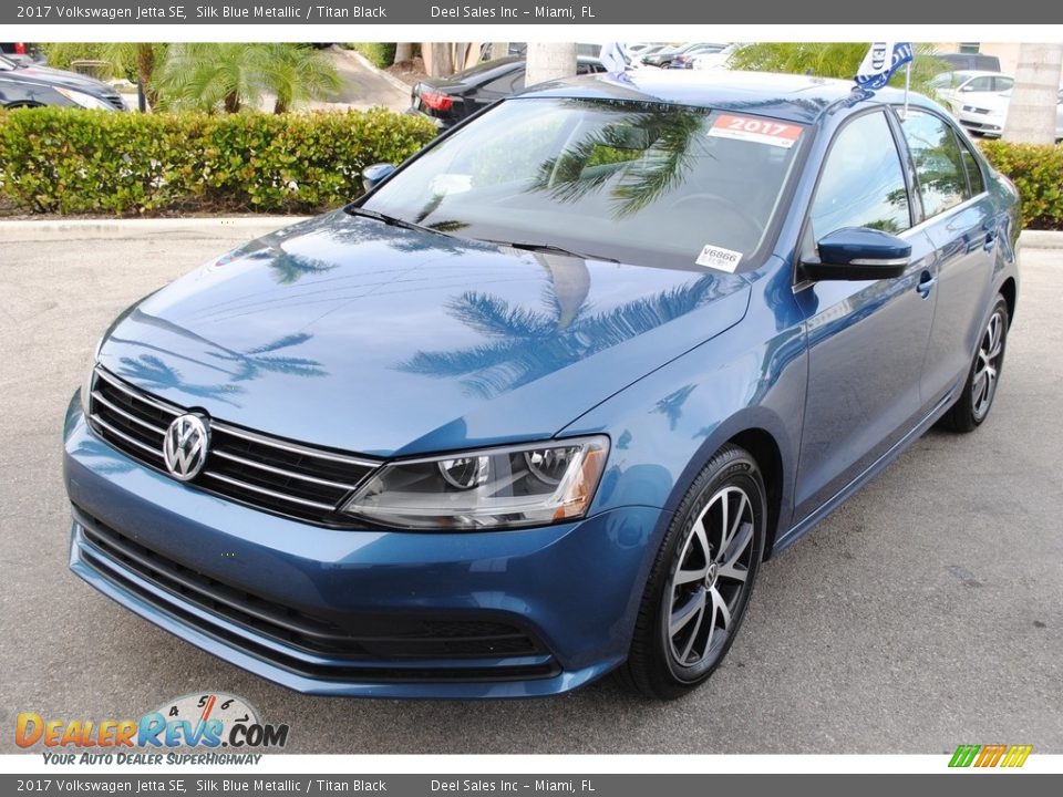 2017 Volkswagen Jetta SE Silk Blue Metallic / Titan Black Photo #4