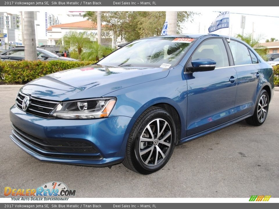 2017 Volkswagen Jetta SE Silk Blue Metallic / Titan Black Photo #5